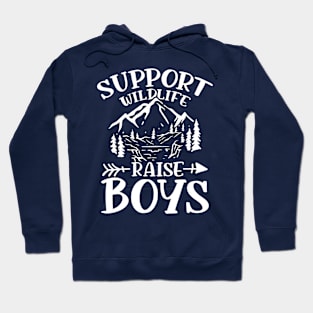 Support Wildlife Raise Boys Hoodie